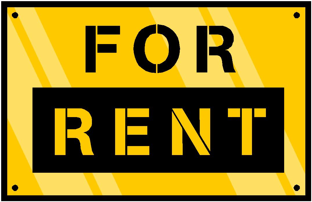 for rent sign big